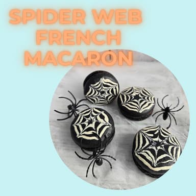 Spider Web French Macaron  image