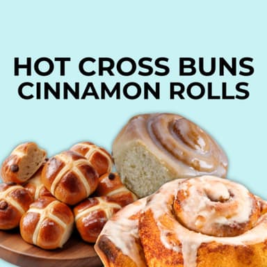 Hot Cross Buns Cinnamon Rolls  image